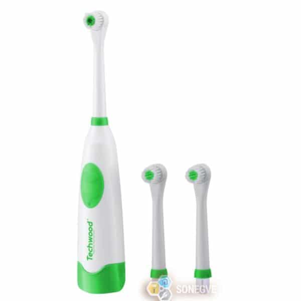 Brosse à Dent Éléctrique + 3 Brossettes - Techwood